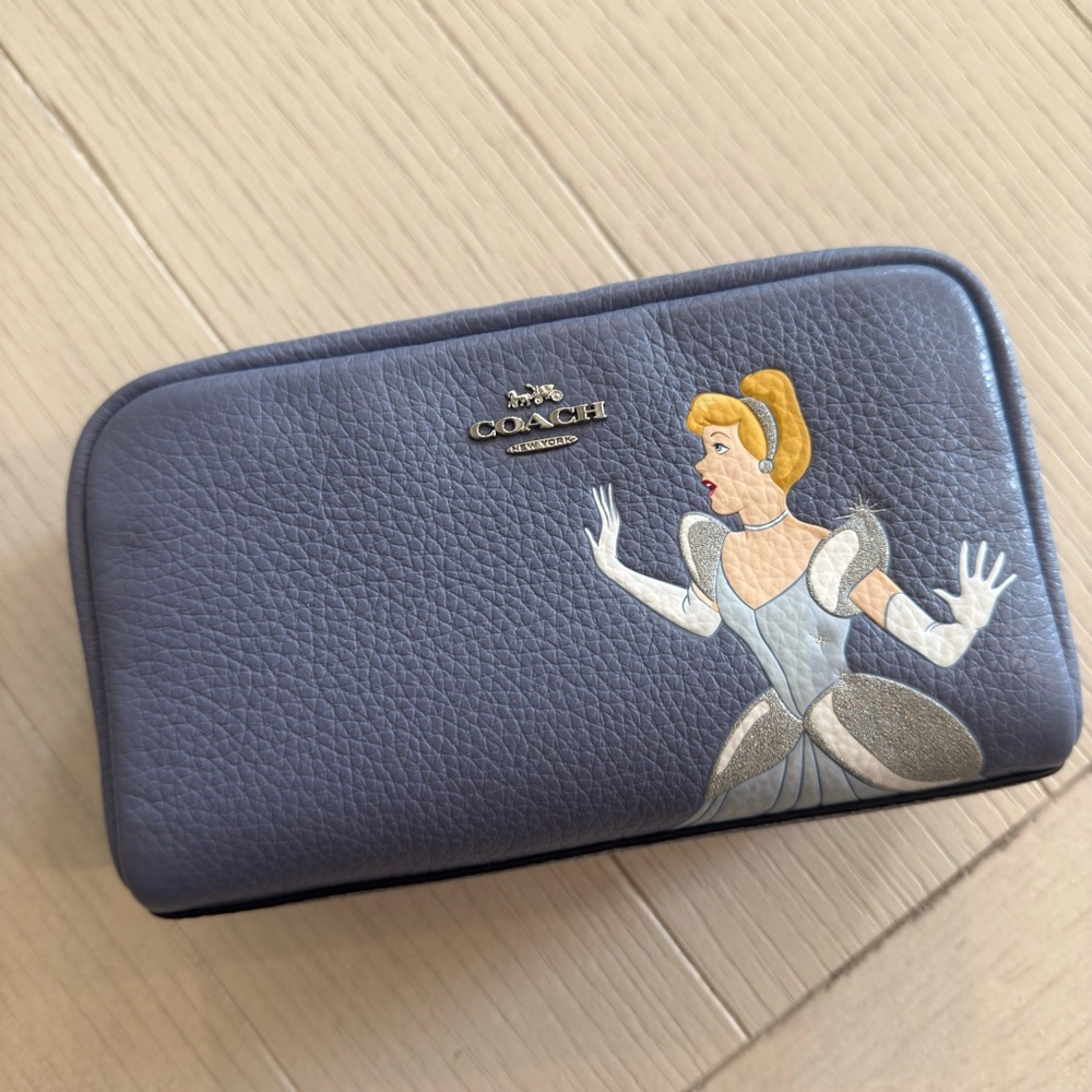 Coach Disney Blue Cinderella Women's Cosmetic Case